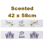 Scented Drawer Liners, Size 42x58cm x 6 Sheets - Assorted Fragrances